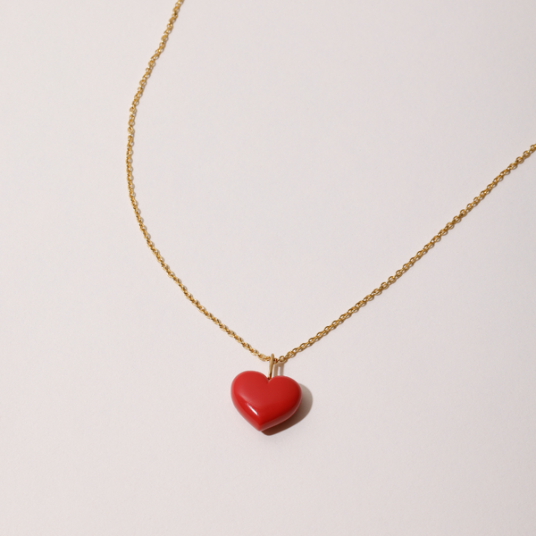 Big Love Necklace 80 cm 18 k gold plated silver