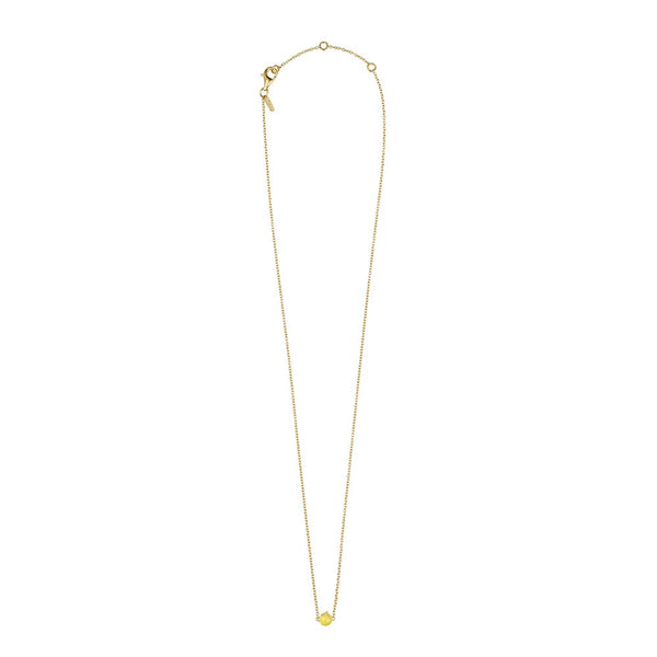 When life gives you lemons. Necklace, gold plated