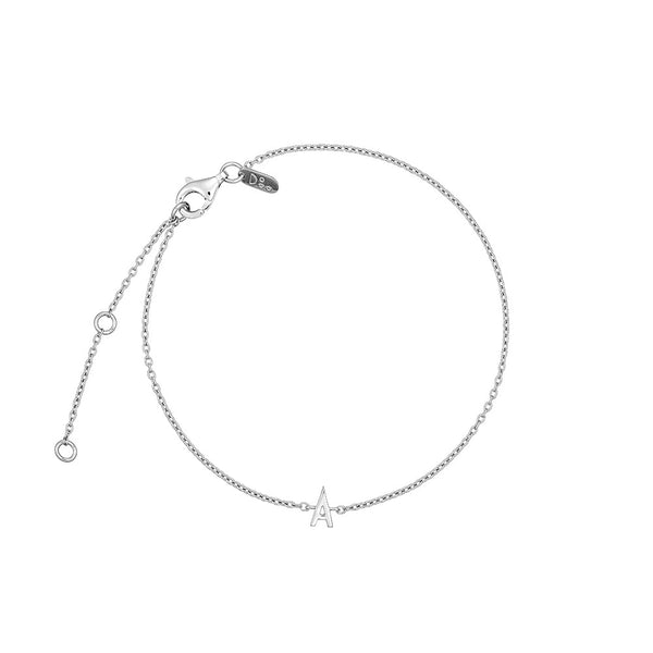 Archetype armbånd i sølv med personligt bogstav – Design Letters