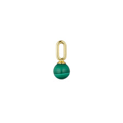 Stone Drop charm 5mm (18k Guldbelagt)