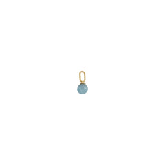 Stone Drop charm 5mm (18k Guldbelagt)