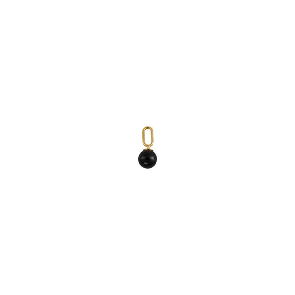 Stone Drop charm 5mm (18k Guldbelagt)