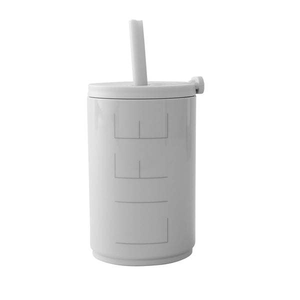 rejsekop med sugerør 330 ml til alle drikkevarer size 10,6 x 7,3 cm