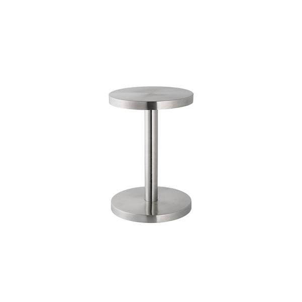 STORD, 3-IN-1, STOL, BORD & PODIE (RUSTFRIT STÅL)