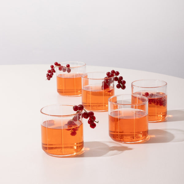 Pyjamas drinking glass (set of 4pcs)
