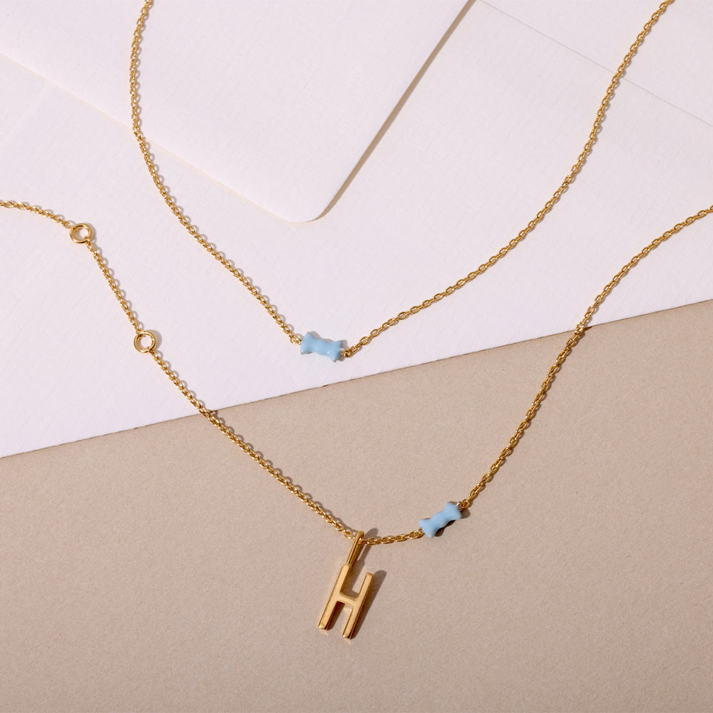 Bow tie Necklace - Goldplated