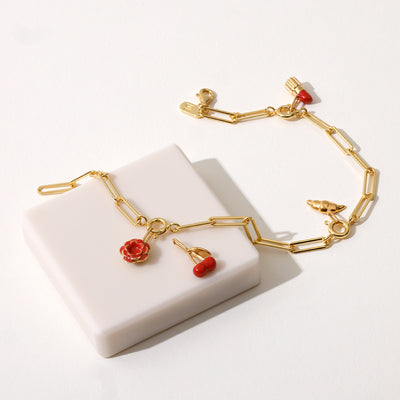 Darling Charm Enamel, gold plated