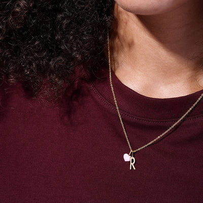 Close to my Heart. Enamel charm, gold plated
