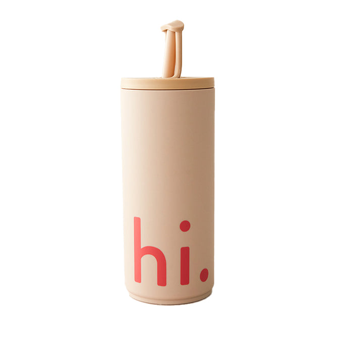 Design Letters - Hi Travel drinking straw cup