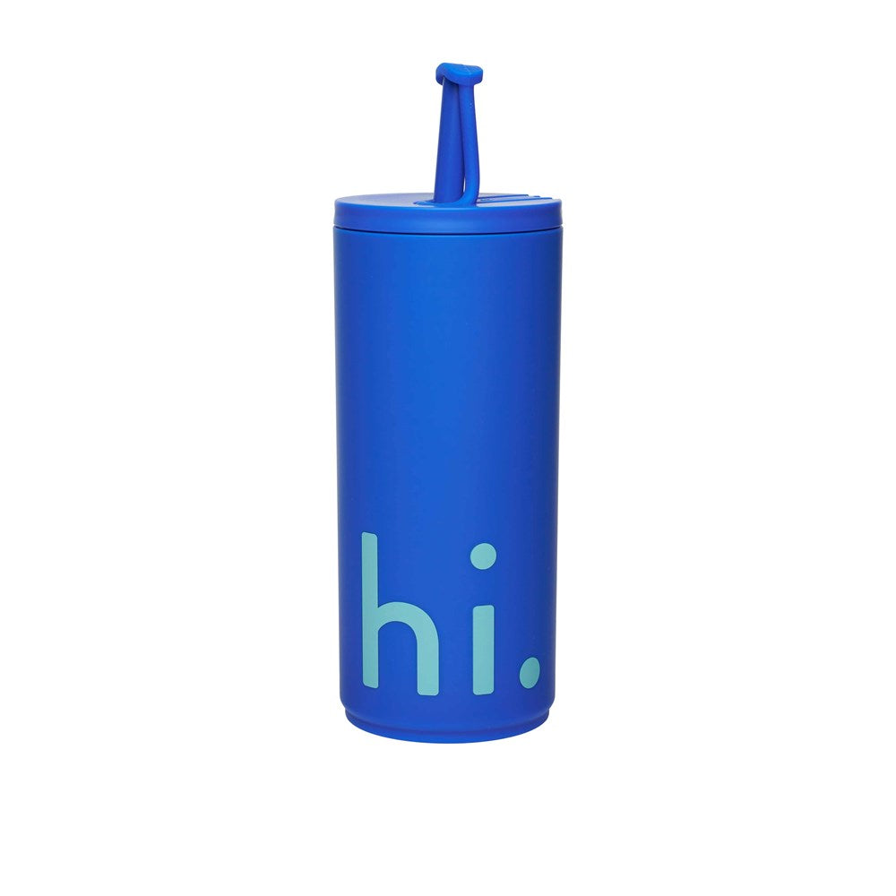 Travel cup with straw 500ml with soft coating