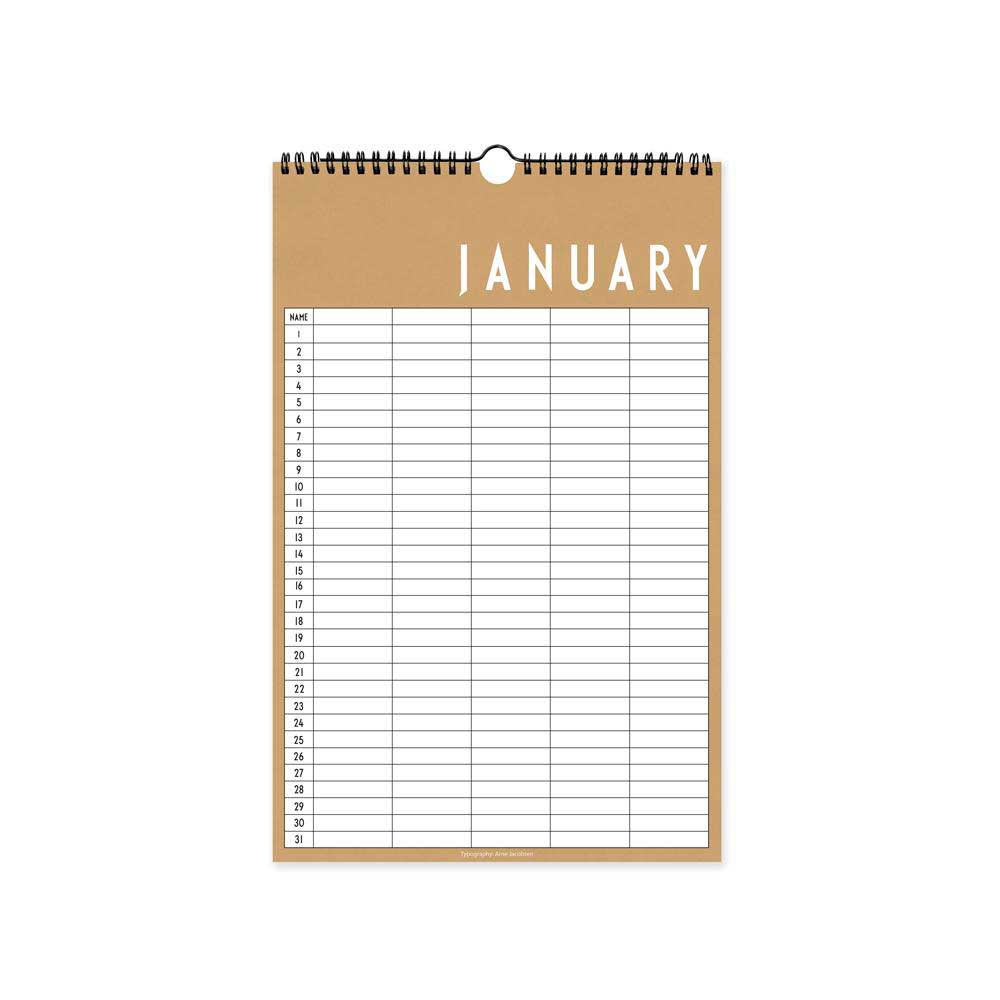 Monthly Planner – Design Letters DKK