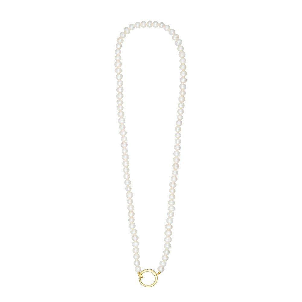 Pearl Charm Lock Chain – Design Letters DKK