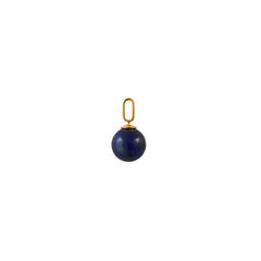 Stone Drop Charm 8mm (18k Guldbelagt)