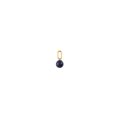 Stone Drop charm 5mm (18k Guldbelagt)