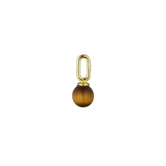 Stone Drop charm 5mm (18k Guldbelagt)