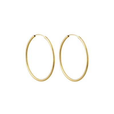 DL Hula Hoops 30mm Gold plated (set of 2 pcs)