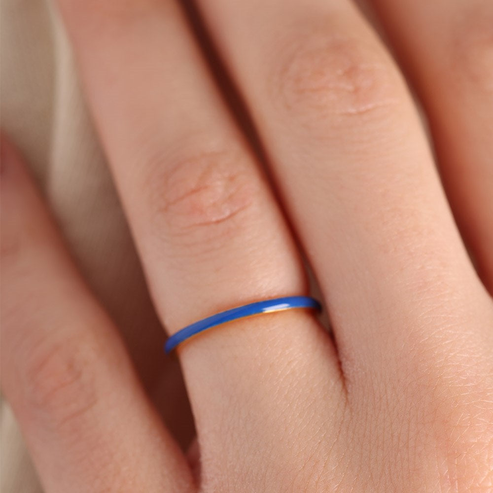 Classic Stack Ring - Blue