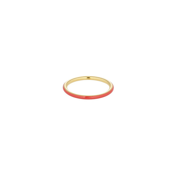 Classic Stack Ring - Coral