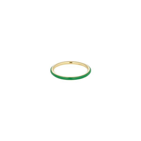 Classic Stack Ring - Green