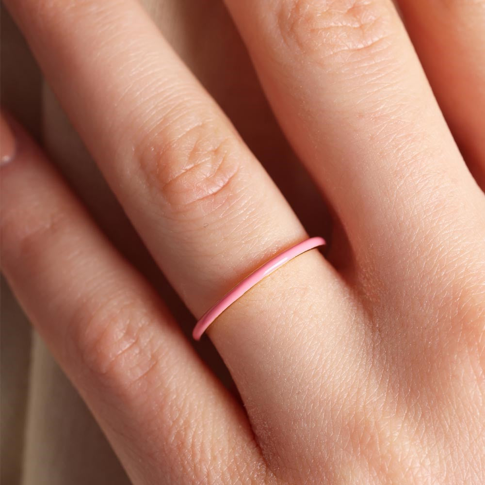 Classic Stack Ring - Pink