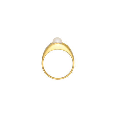 Pearl Solo Ring - Goldplated